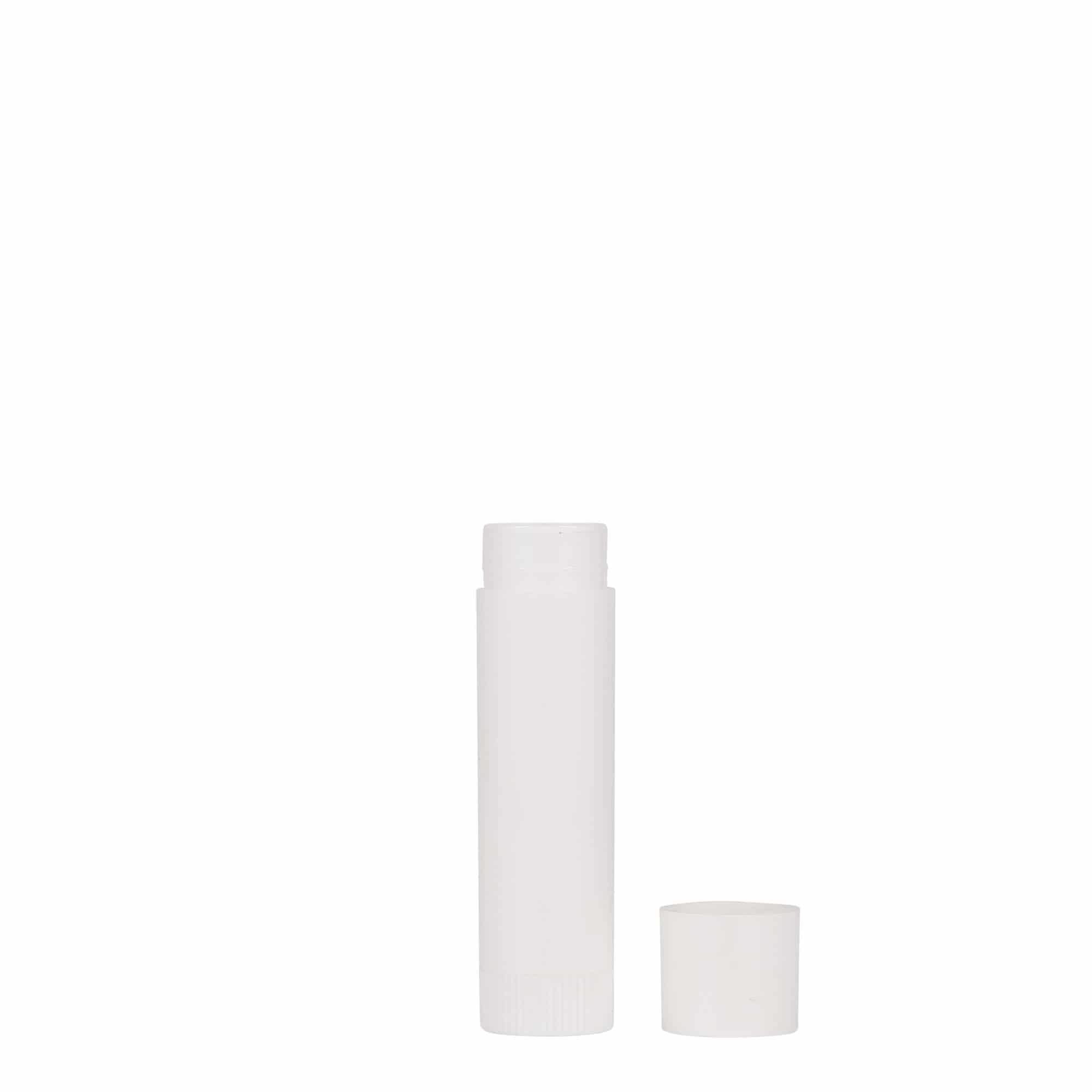 6 ml Lippenstifthülse, PP-Kunststoff, weiß