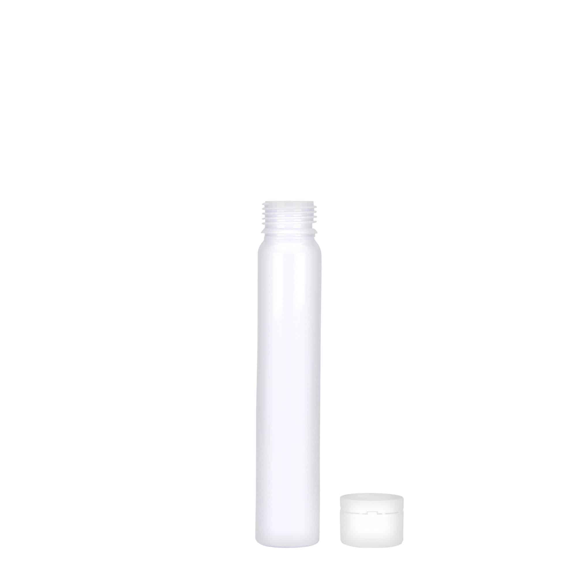 25 ml PET-Röhrchen, Kunststoff, weiß, Mündung: Schraubverschluss