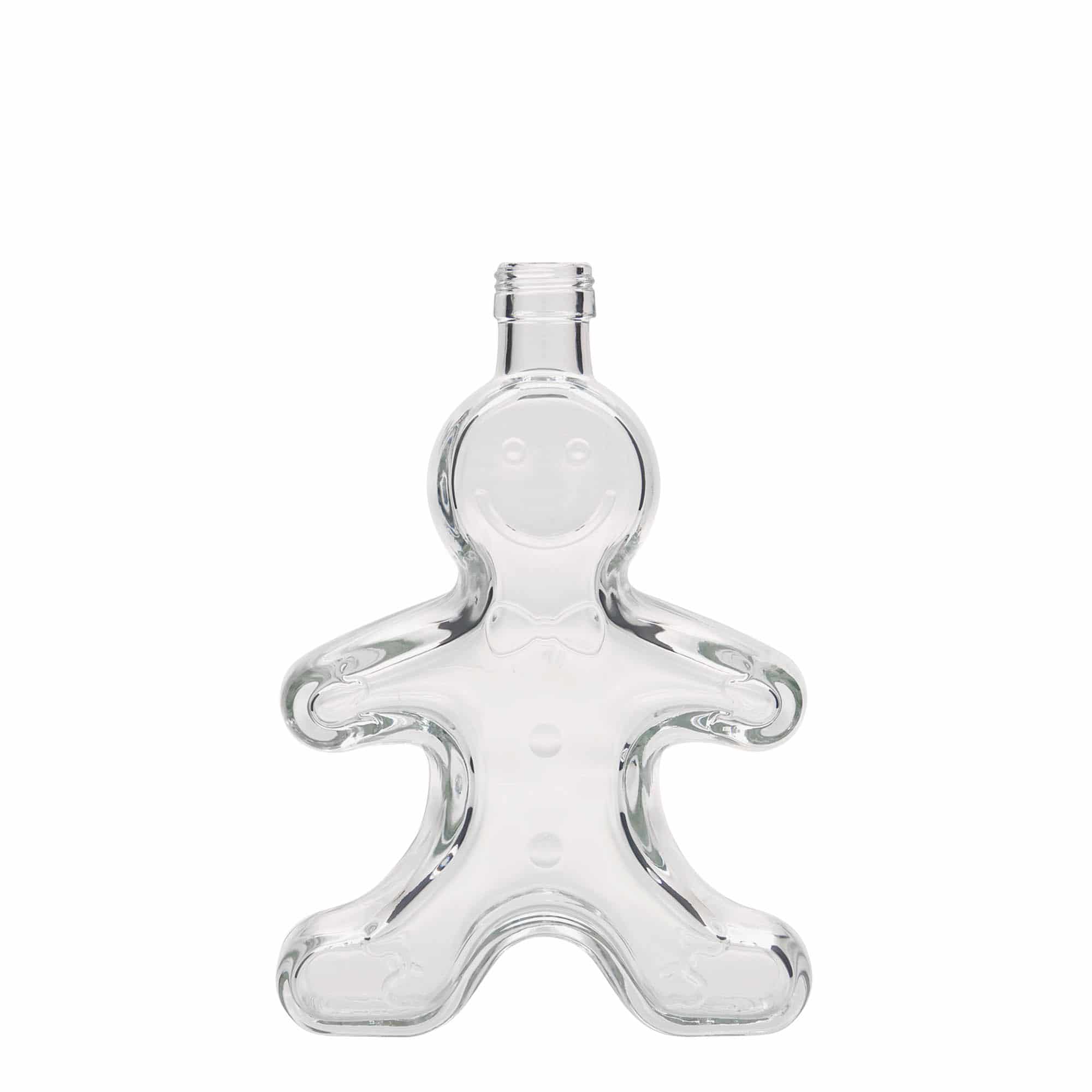 250 ml Glasflasche 'Lebkuchenmann', Mündung: PP 24 250 ml Glasflasche 'Lebkuchenmann', Mündung: PP 24