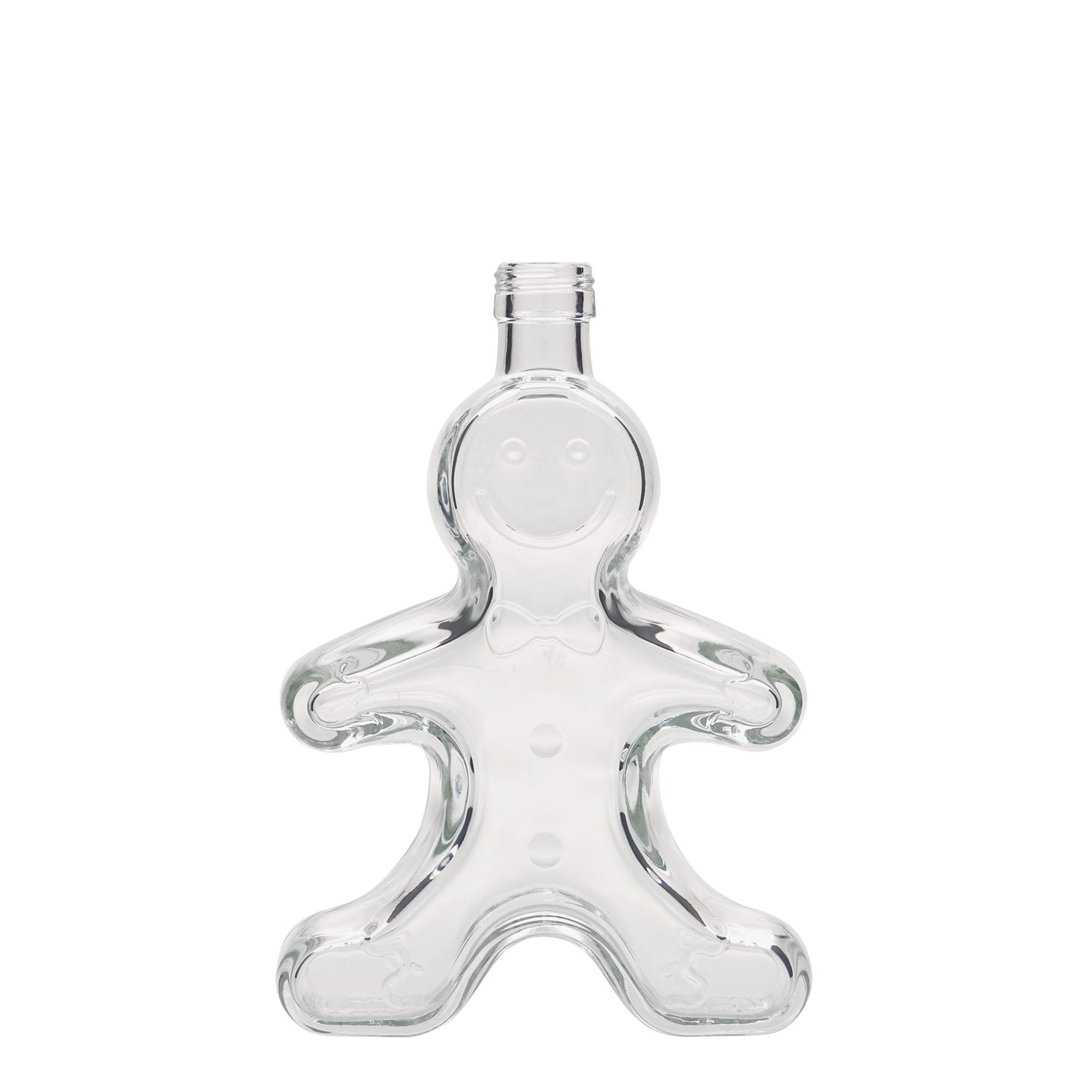 250 ml Glasflasche 'Lebkuchenmann', Mündung: PP 24 250 ml Glasflasche 'Lebkuchenmann', Mündung: PP 24