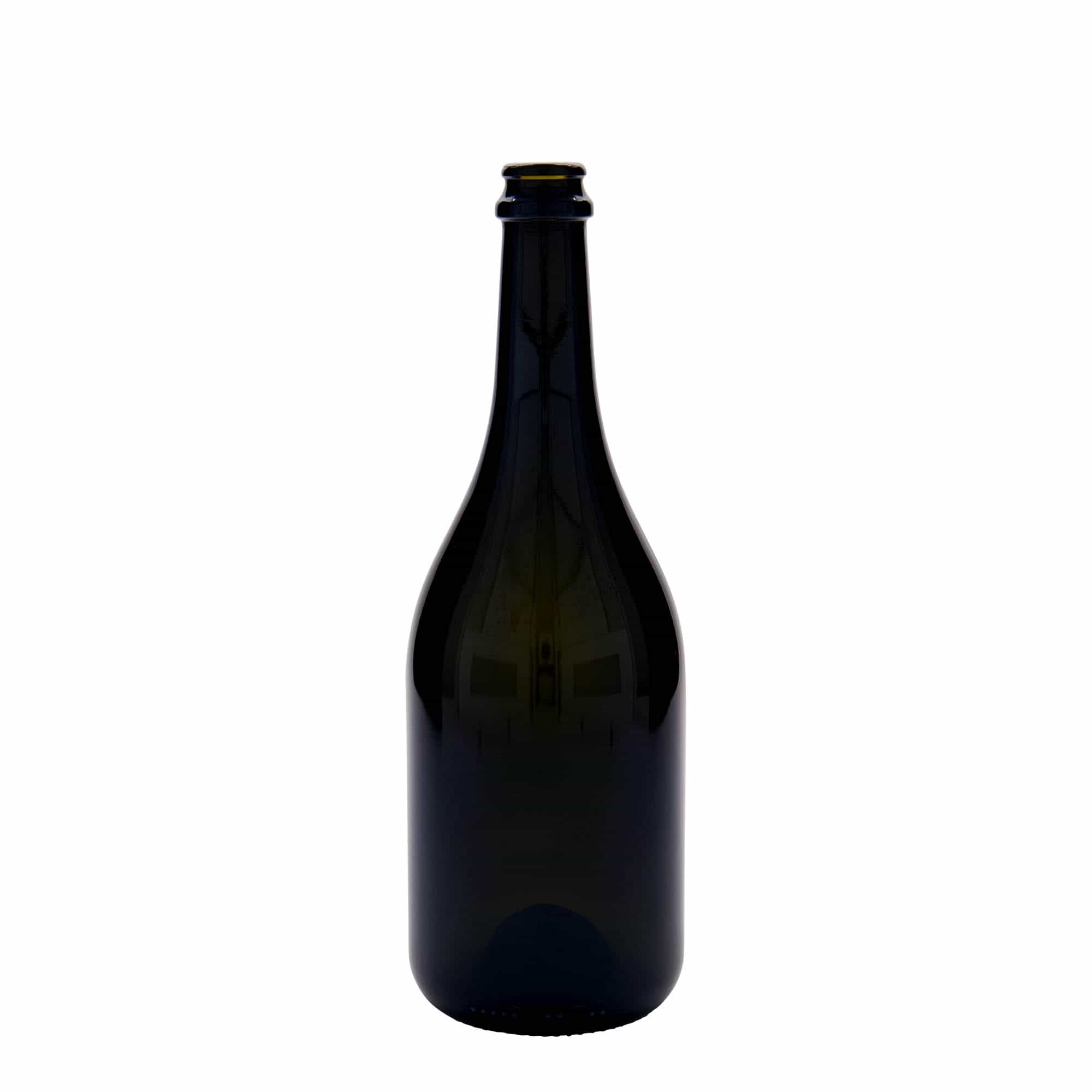 750 ml Bierflasche 'Horta', Glas, antikgrün, Mündung: Kronkorken 750 ml Bierflasche 'Horta', Glas, antikgrün, Mündung: Kronkorken