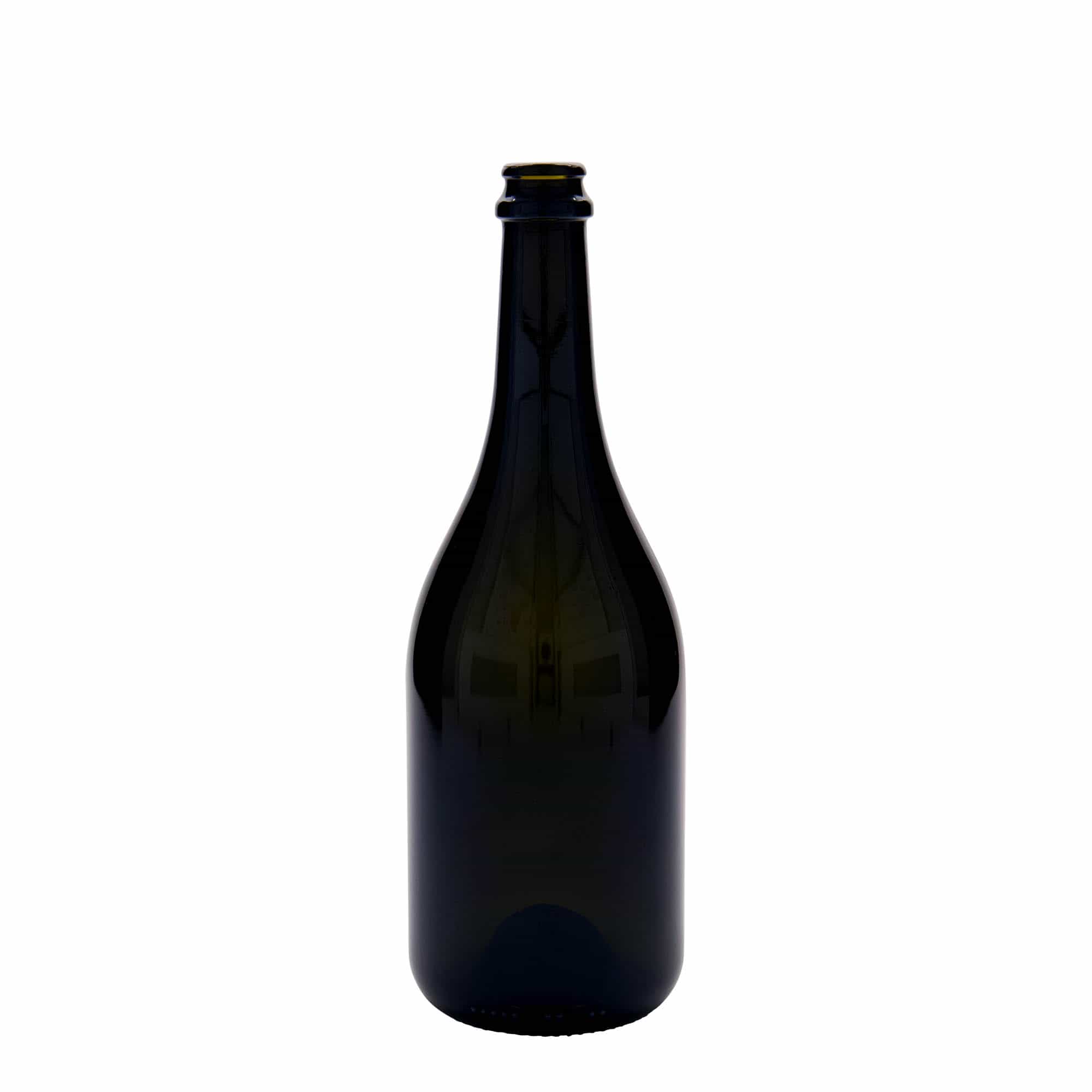750 ml Bierflasche 'Horta', Glas, antikgrün, Mündung: Kronkorken 750 ml Bierflasche 'Horta', Glas, antikgrün, Mündung: Kronkorken