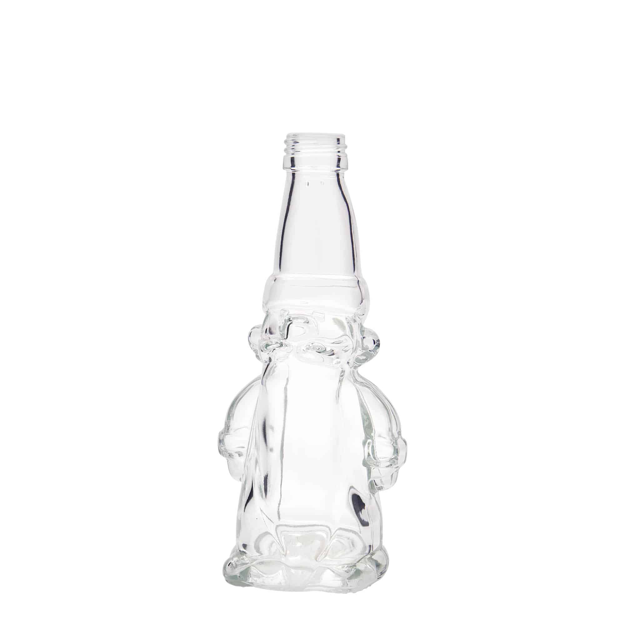 200 ml Glasflasche „Weihnachtswichtel“, Mündung: PP 28