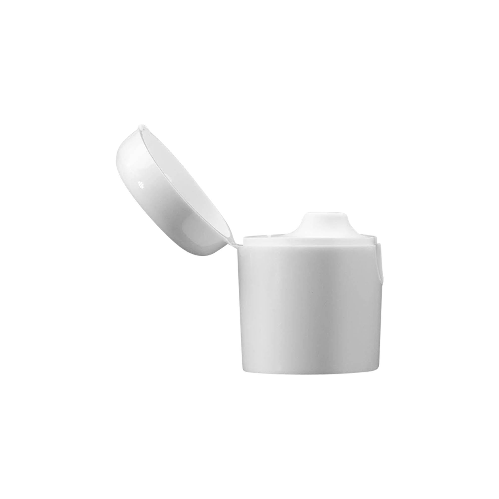 Schraubdeckel Klappscharnier für 'Indy', Kunststoff, weiß Schraubdeckel Klappscharnier für 'Indy', Kunststoff, weiß