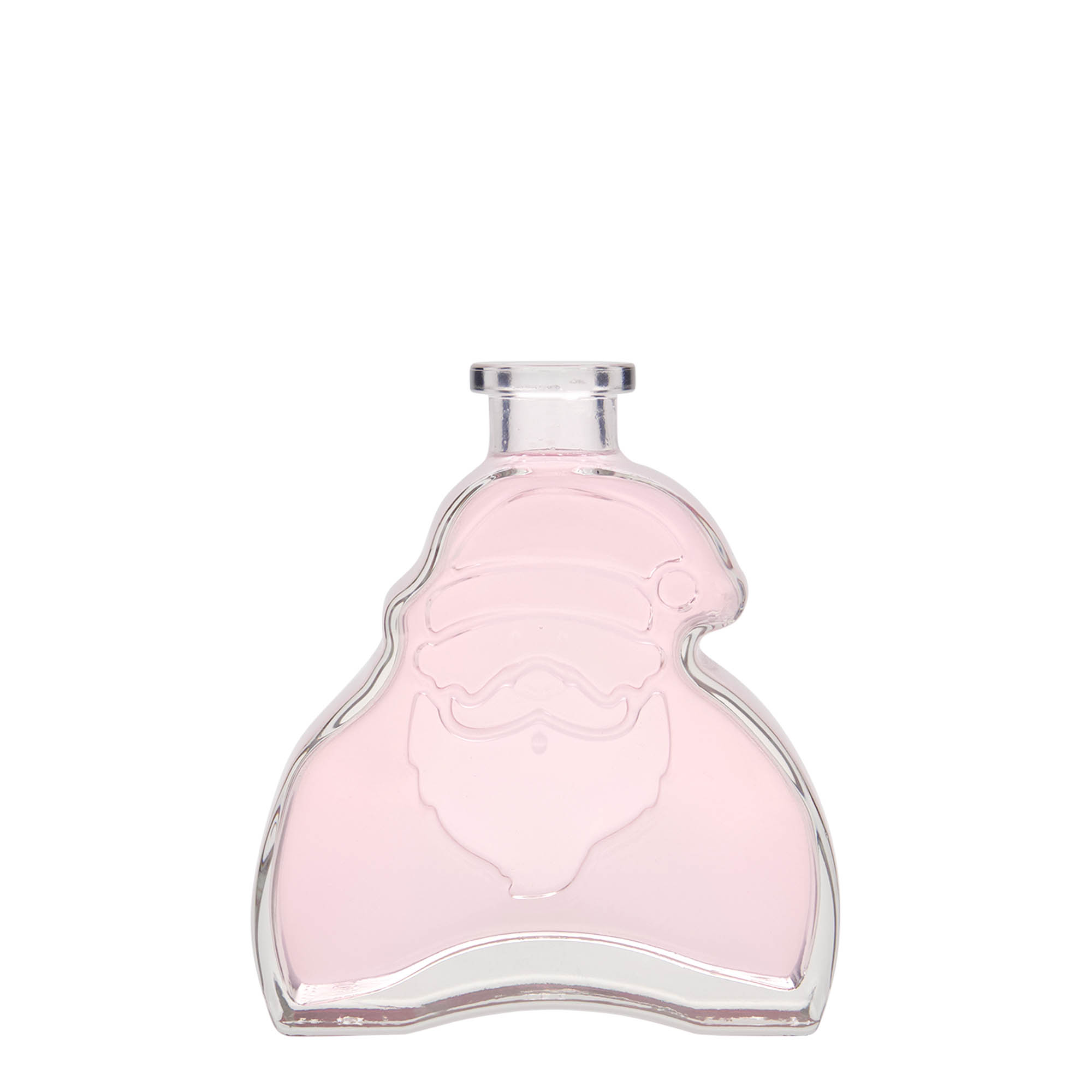 200 ml Glasflasche 'Santa Claus', Mündung: Kork 200 ml Glasflasche 'Santa Claus', Mündung: Kork