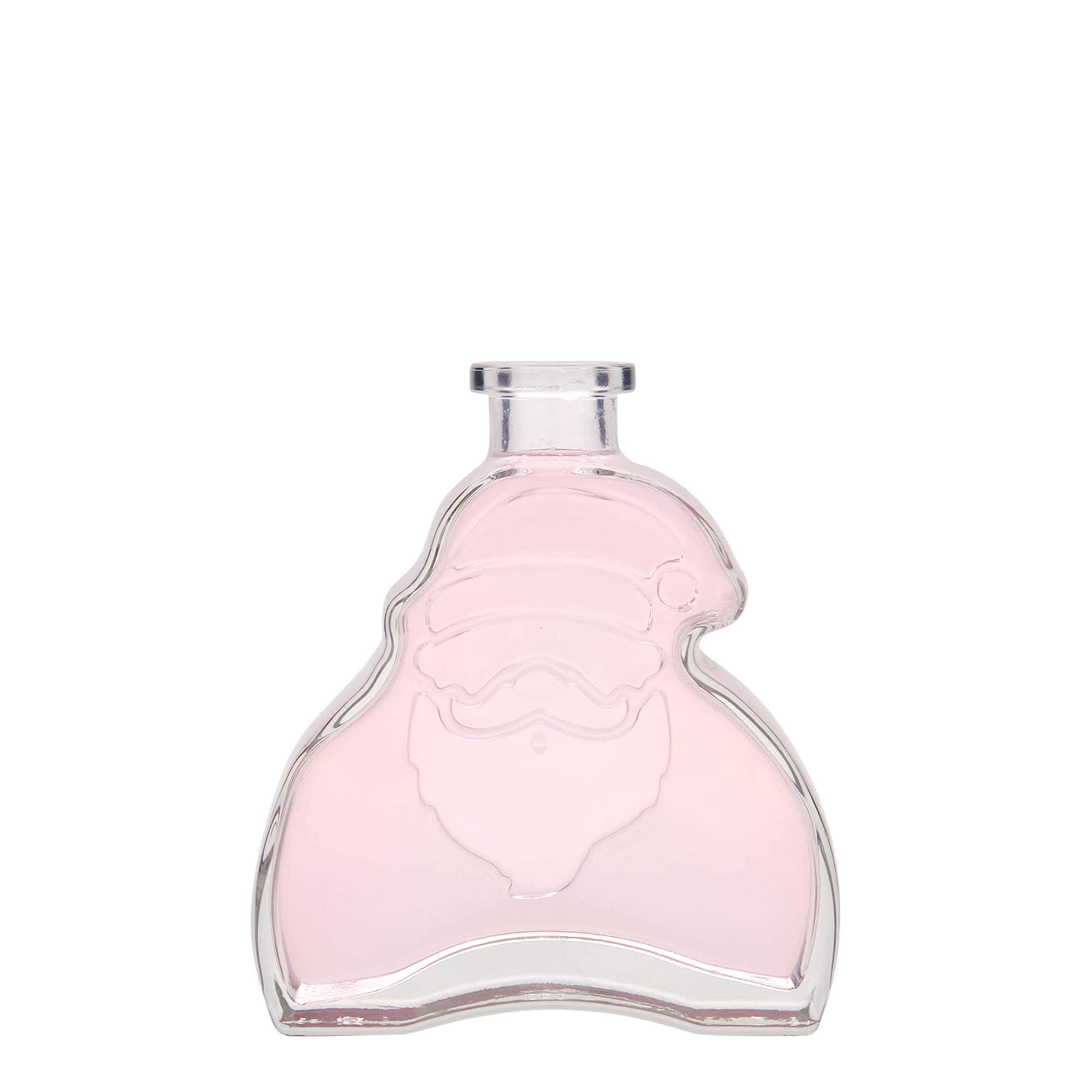 200 ml Glasflasche „Santa Claus“, Mündung: Kork