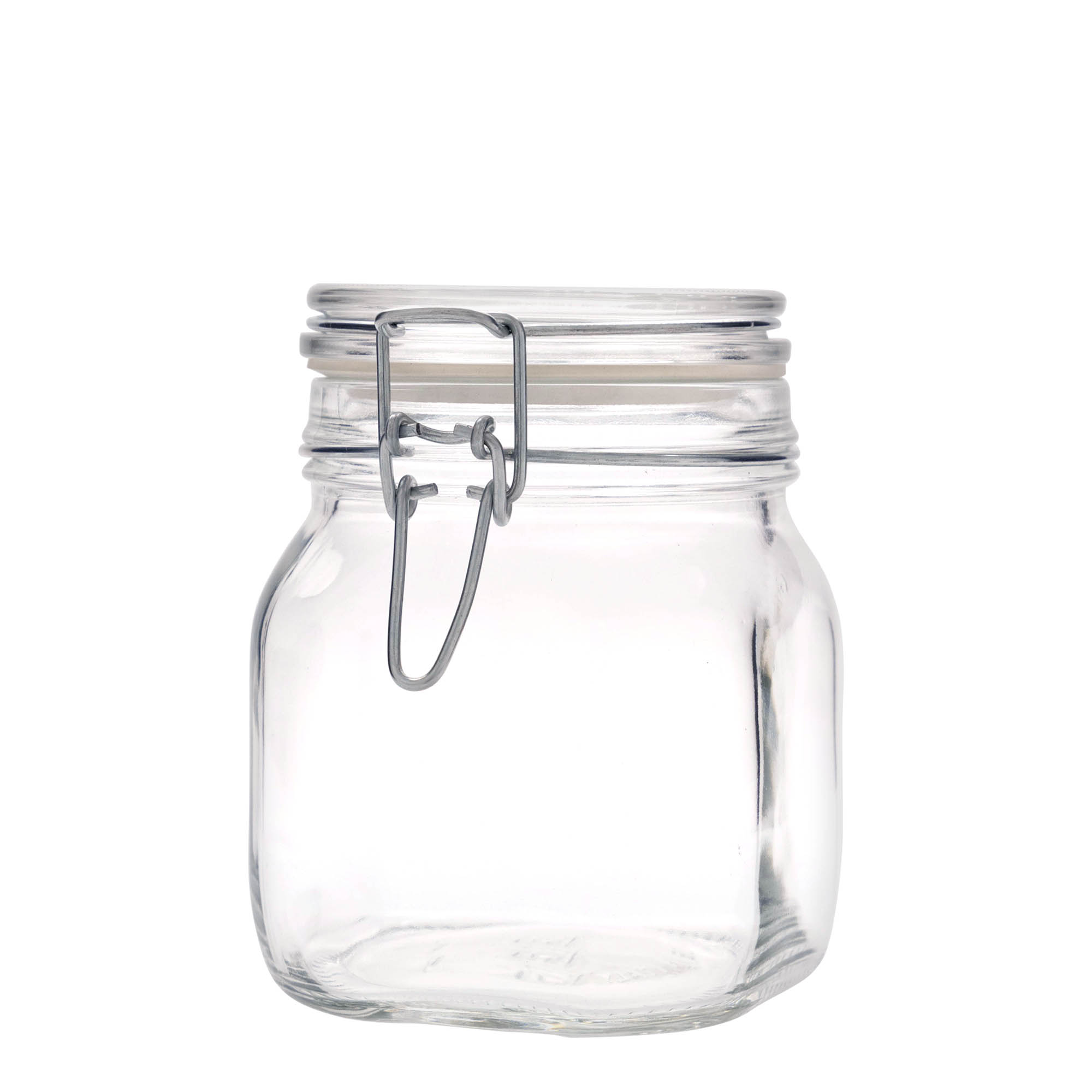 750 ml Drahtbügelglas 'Fido', quadratisch, Mündung: Drahtbügelverschluss 750 ml Drahtbügelglas 'Fido', quadratisch, Mündung: Drahtbügelverschluss